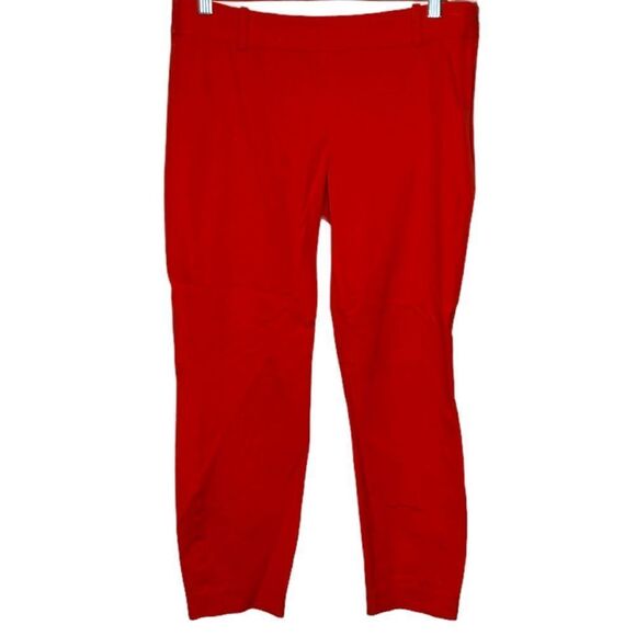 J. Crew Minnie Stretch Pants Red‎ - Picture 1 of 9